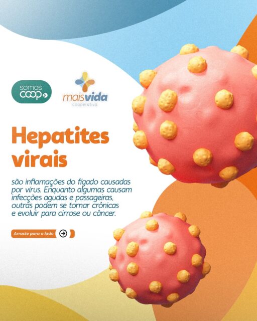 Silenciosas, mas perigosas, as hepatites virais afetam o fígado e, sem diagnóstico precoce, podem causar sérias complicações.

Por isso, hoje trouxemos informações valiosas sobre prevenção, diagnóstico e tratamento, que salvam vidas! Arraste para o lado e confira.

Não esqueça: Cuidar do fígado é cuidar da vida. Estamos juntos nessa causa, transformando vidas e gerando oportunidades!

#MaisVida #Cooperativa #Saude #HepatitesVirais #Figado