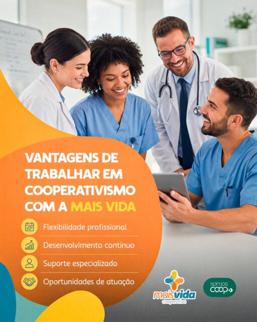 Ser cooperado é muito mais do que exercer uma profissão, é fazer parte de uma rede que valoriza o crescimento, a autonomia e o desenvolvimento humano.
 
🤝 Fique de olho nas nossas redes sociais e descubra alguns dos benefícios de fazer parte da Mais Vida Cooperativa.

#MaisVidaCooperativa #RedeDeApoio #Uniao #Crescimento #Cooperativismo