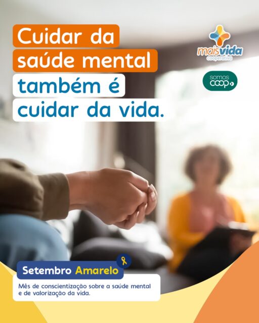 A saúde mental faz parte da nossa qualidade de vida e merece a mesma atenção que dedicamos a tantos outros aspectos do nosso bem-estar.

Nem sempre é fácil perceber quando algo não vai bem. Por isso, falar sobre sentimentos, respeitar os próprios limites, acolher quem está por perto e buscar ajuda quando necessário são atitudes importantes.

Neste Setembro Amarelo, a Mais Vida reforça uma mensagem que precisa continuar durante todo o ano: cuidar da mente também é cuidar da vida. 💛

-
#maisvida #setembroamarelo #saudemental #cuidado #valorizacaodavida